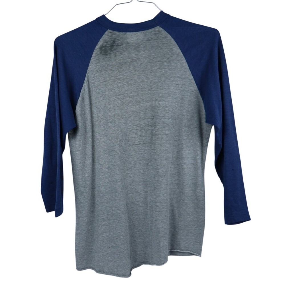 VTG Detroit Tigers Roar 1984 Hanes‎ Raglan Graphic Tee Michigan 38" Chest WORN - Picture 7 of 12